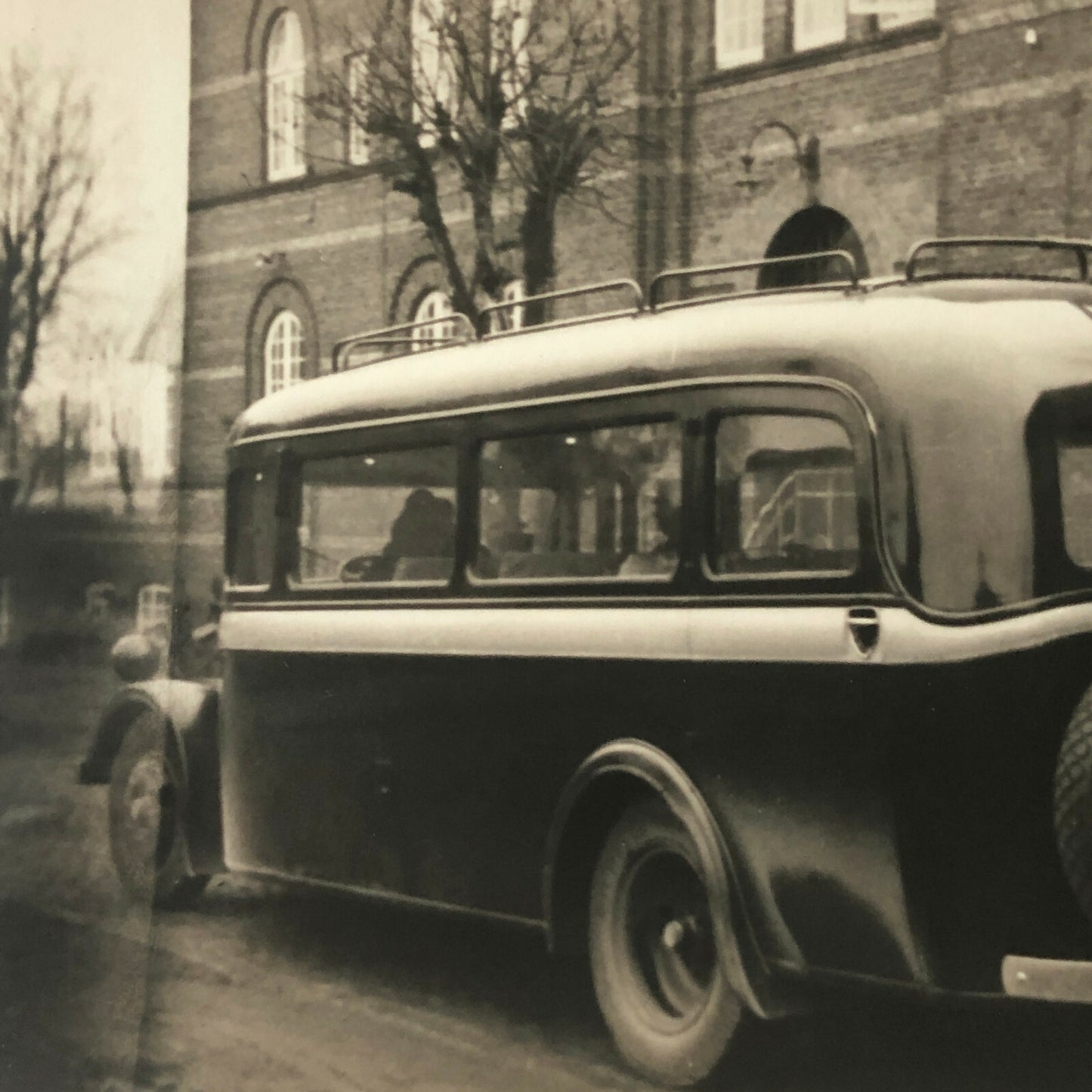 Antique Vintage Bus Photo Photograph Print