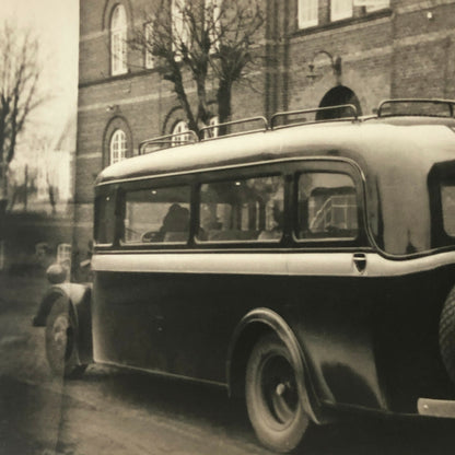 Antique Vintage Bus Photo Photograph Print