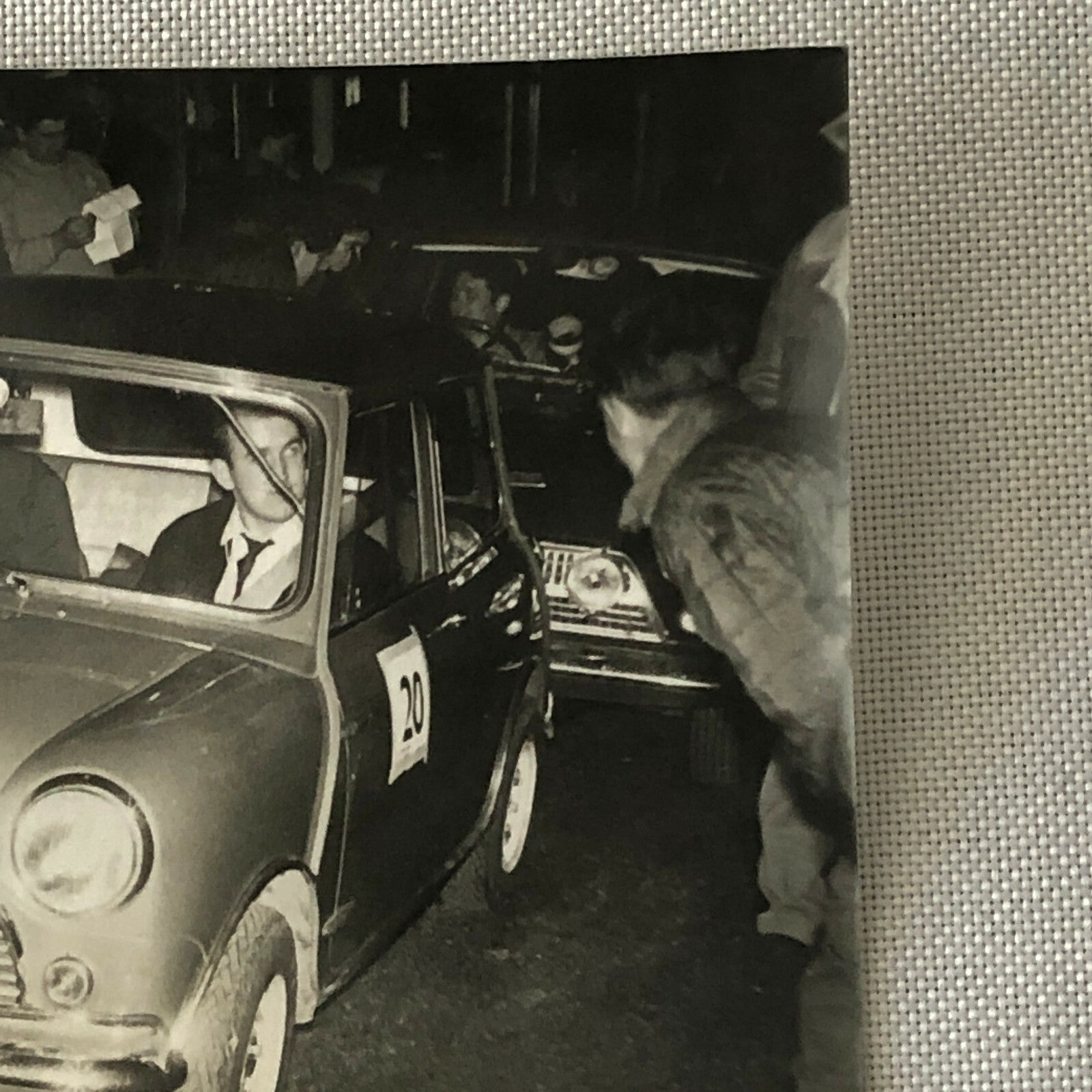 Vintage MINI Racing Car Photo Photograph Print - Rally Rallye Car ? 