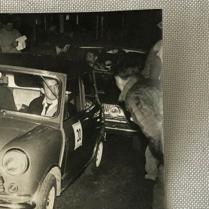 Vintage MINI Racing Car Photo Photograph Print - Rally Rallye Car ? 