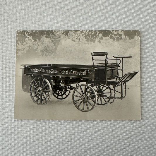 1896 Daimler Truck Mercedes Benz Factory Photo Postcard Post Card