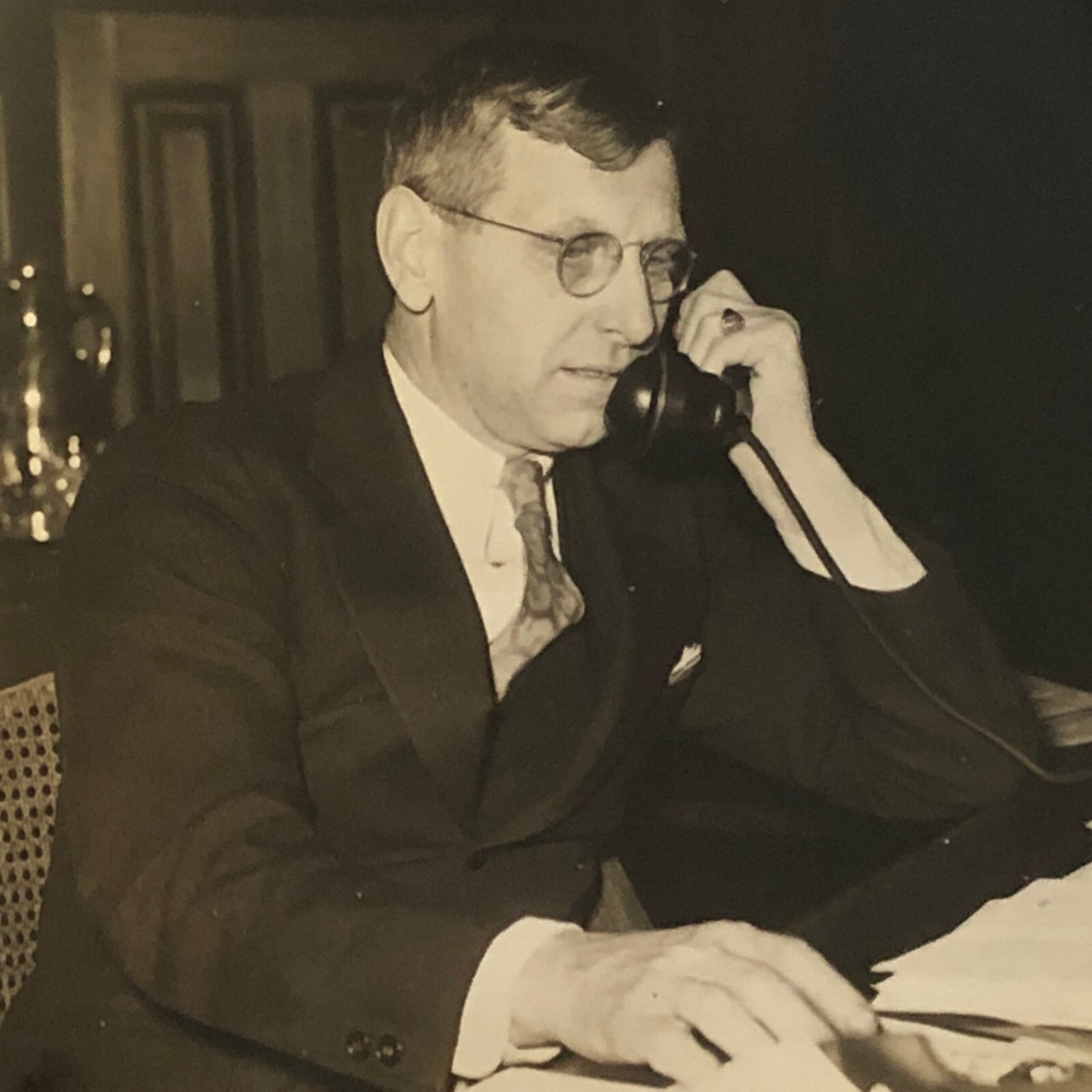 Press Photograph Photo Postmaster General Assistant Harllee Branch 1933