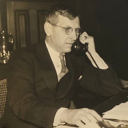 Press Photograph Photo Postmaster General Assistant Harllee Branch 1933