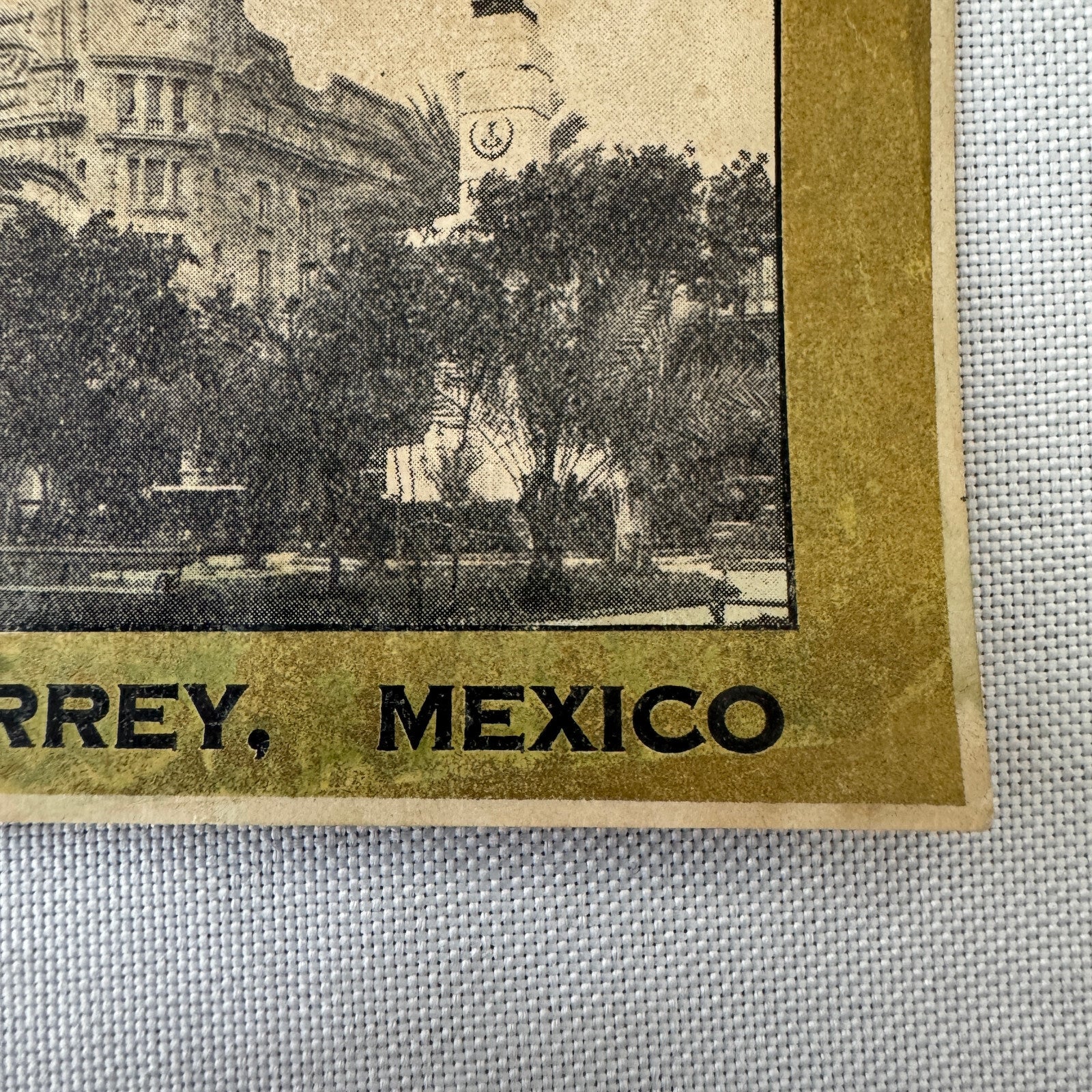 Vintage Hotel Travel Luggage Label Gran Hotel Ancira Monterrey Mexico
