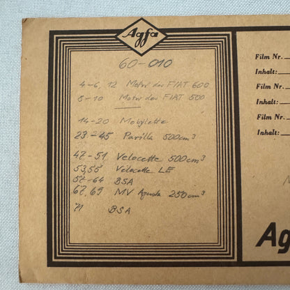 Vintage Motorcycle Racing Photo Motocross Regensdorf Germany Negative Lot