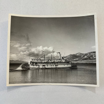 Vintage Canadian Pacific Railway Photograph Sternwheeler Klondike Ship 1954