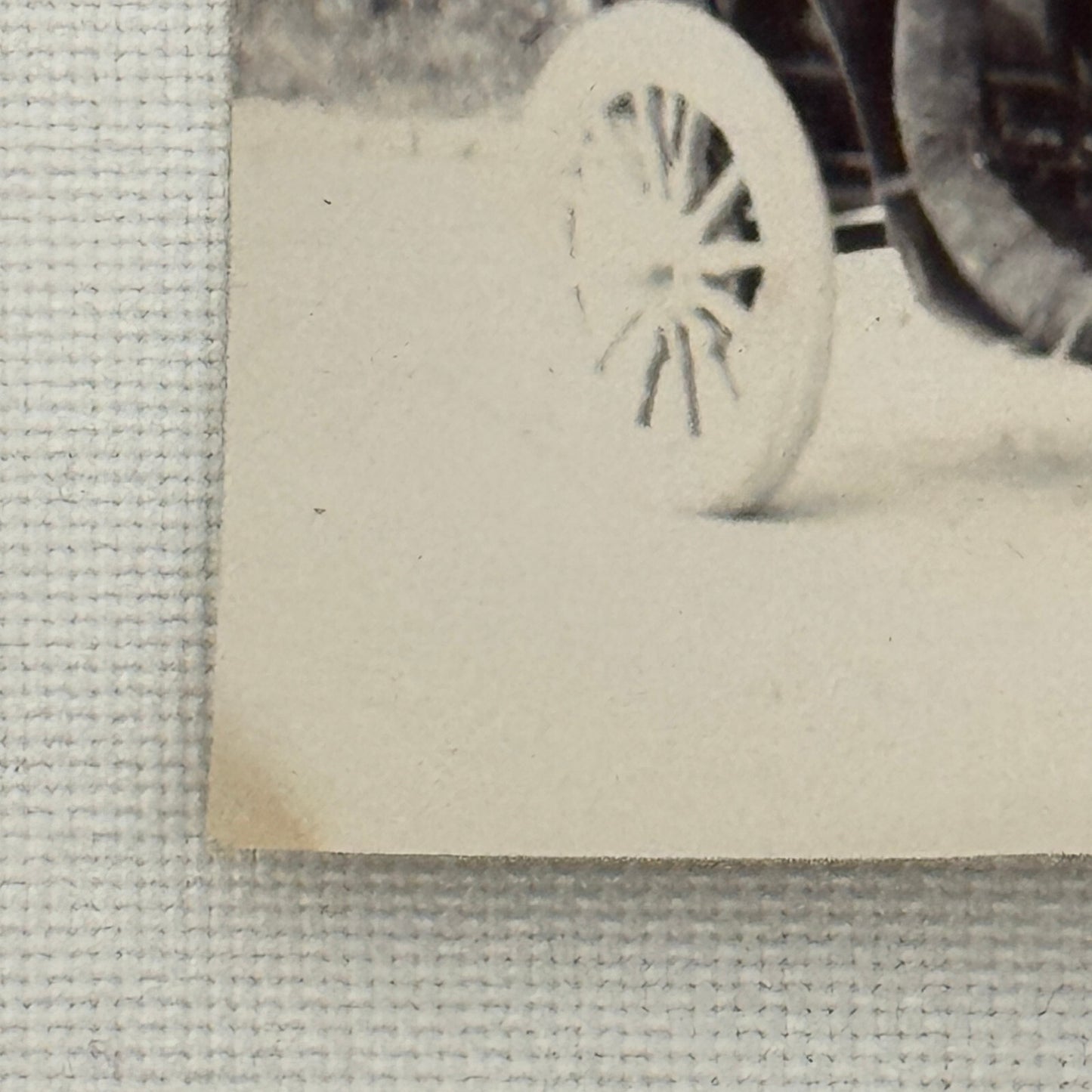 Vintage Photograph Photo Antique People in Early Automobile Car Man Woman