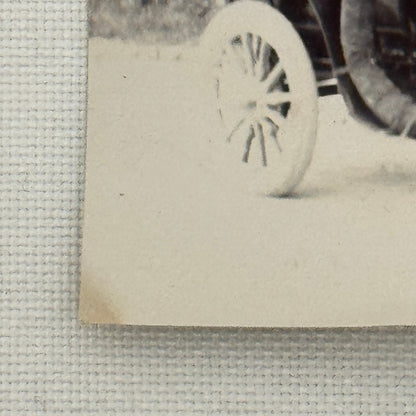 Vintage Photograph Photo Antique People in Early Automobile Car Man Woman