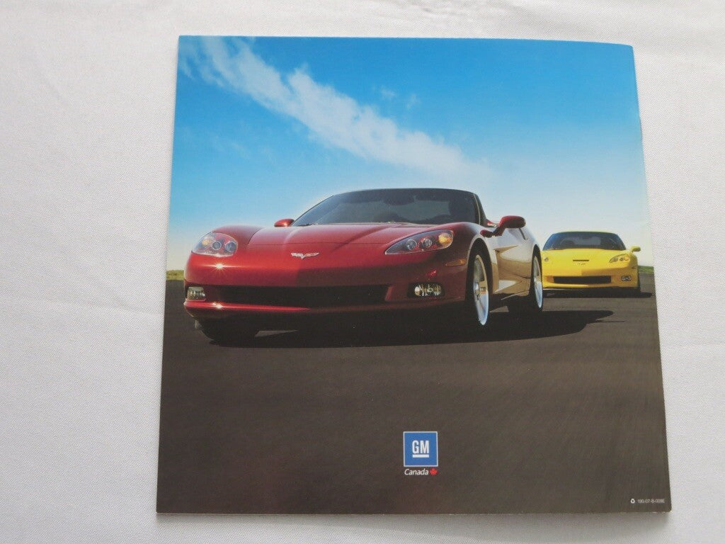 2007 Chevrolet Corvette Brochure Catalog Coupe Convertible Z06