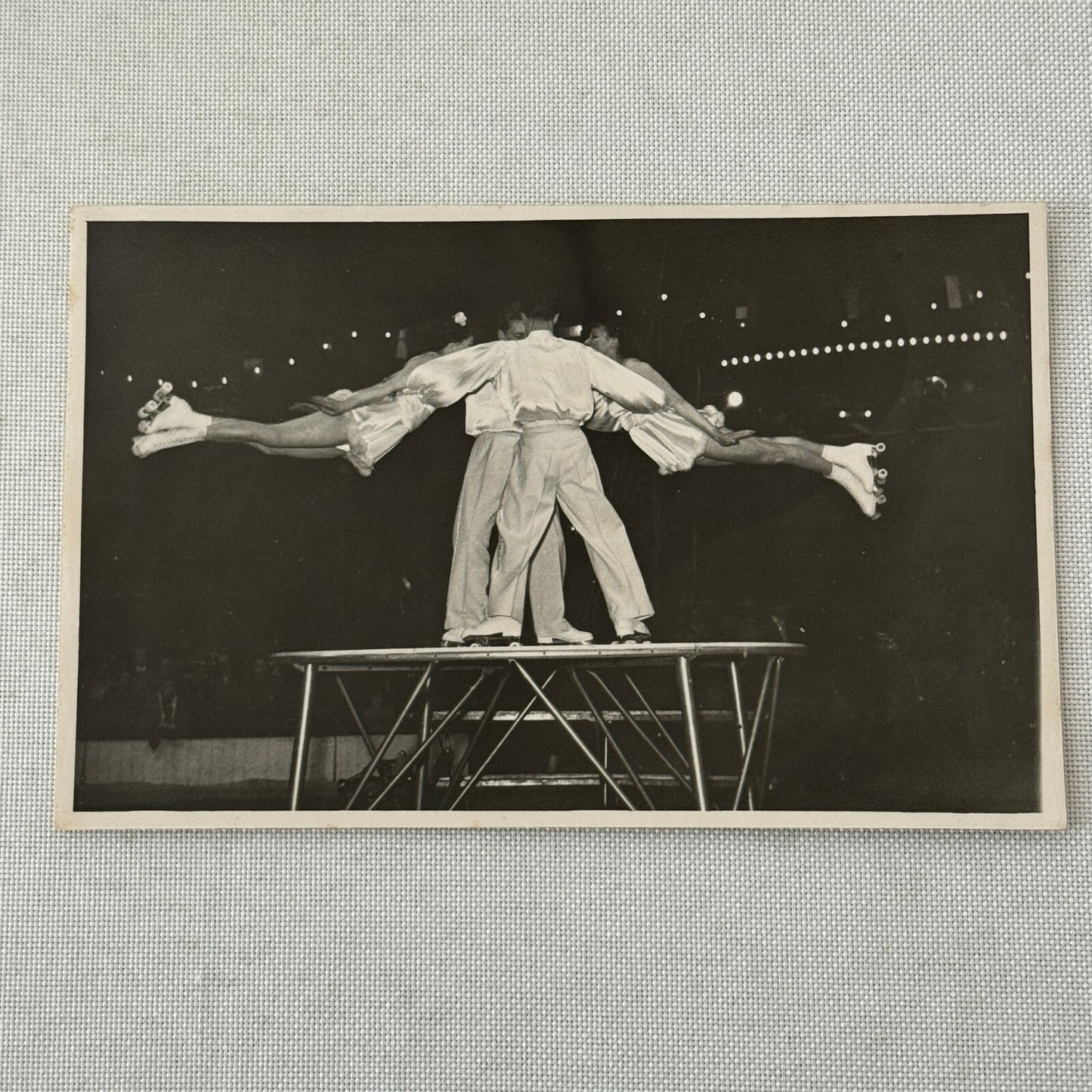 Vintage Circus Rollerskating Roller Skate Performer Act RPPC Photo Postcard