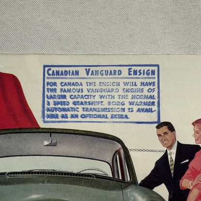 Standard Ensign Car Sales Brochure Catalog Vintage Advertising