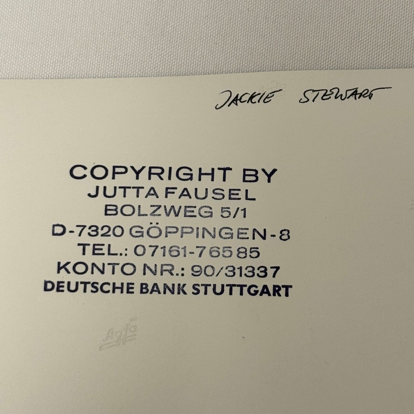 Vintage Racing Photo 1971 Austrian Grand Prix Jackie Stewart Motorsport