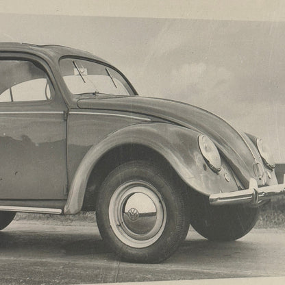 Vintage Volkswagen VW Beetle Bug Car Photo Photograph Print Technik Archiv