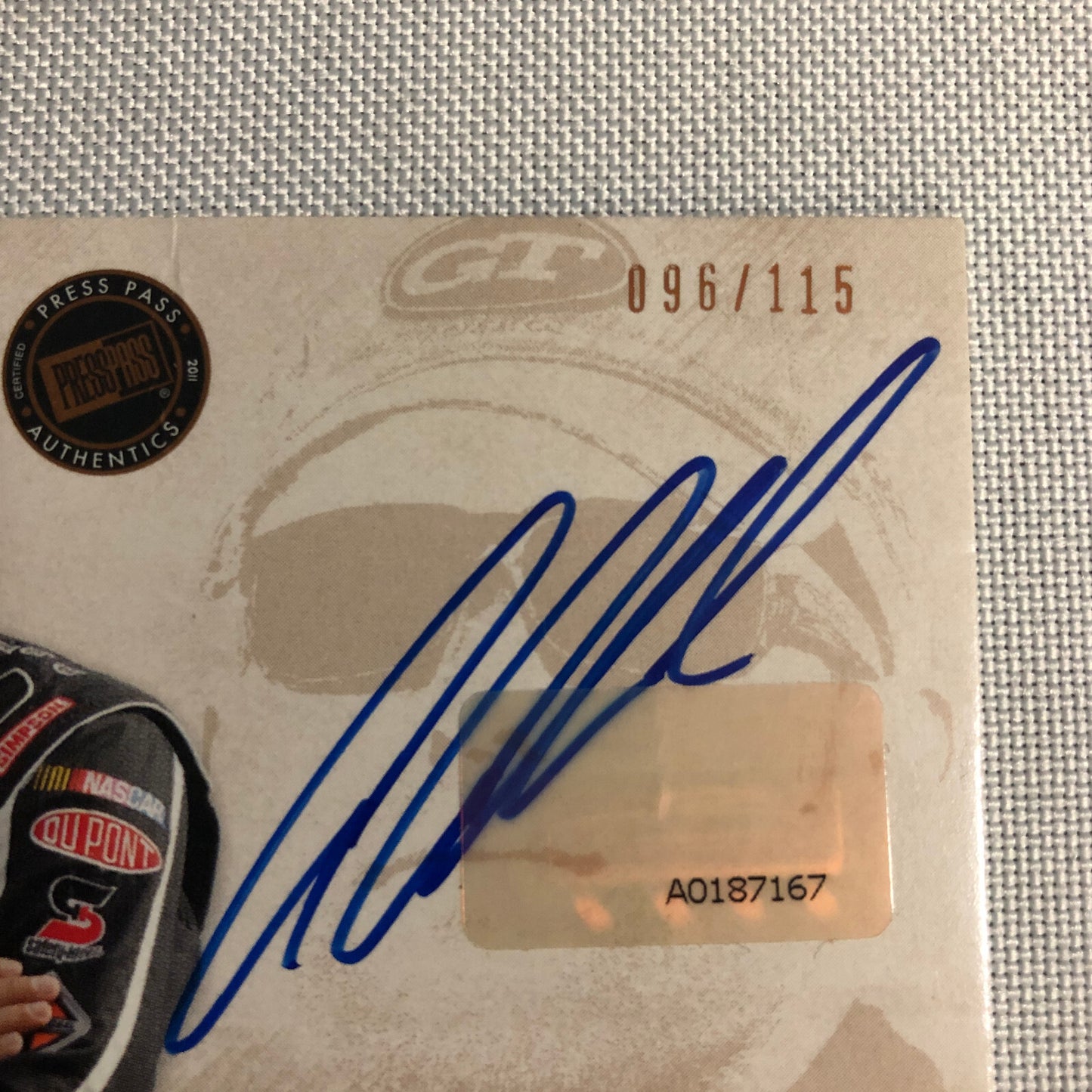 2011 Press Pass Aric Almirola Fanfare Autographs Signed Card Auto Signature /115