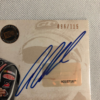 2011 Press Pass Aric Almirola Fanfare Autographs Signed Card Auto Signature /115