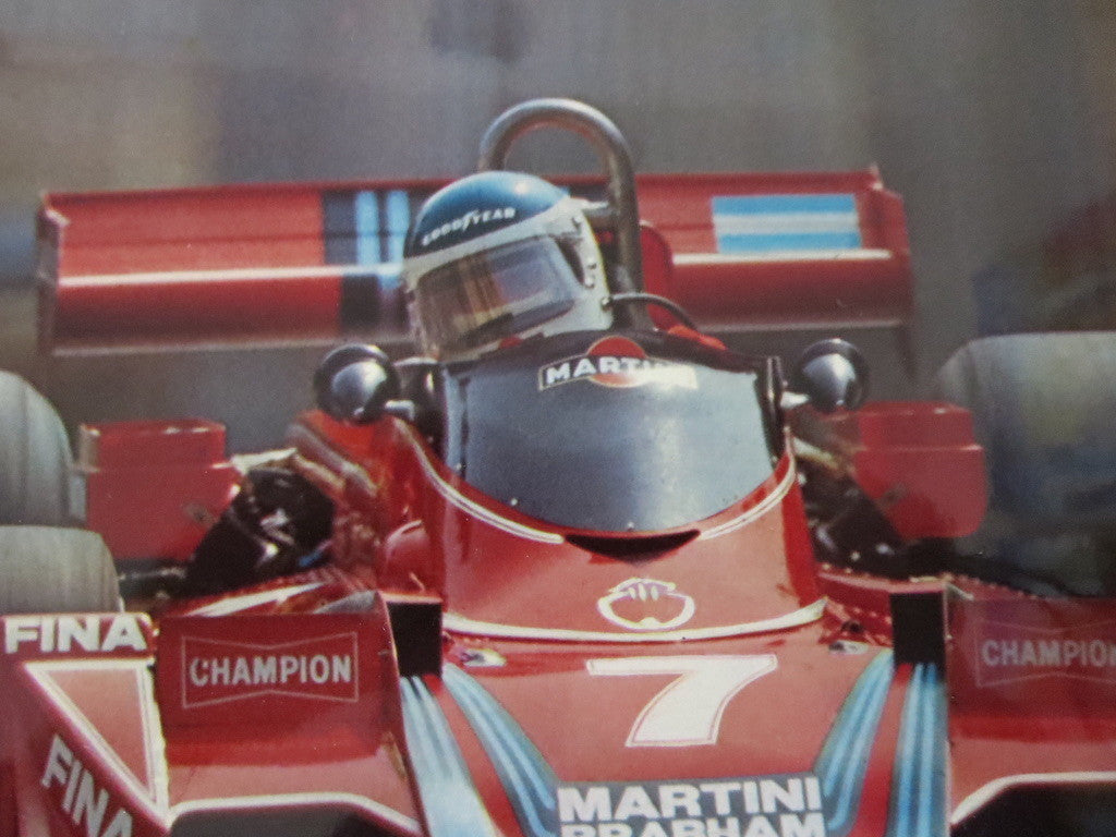 Vintage F1 Brabham Alfa Romeo Formula One Racing Car Photo Photograph Martini 