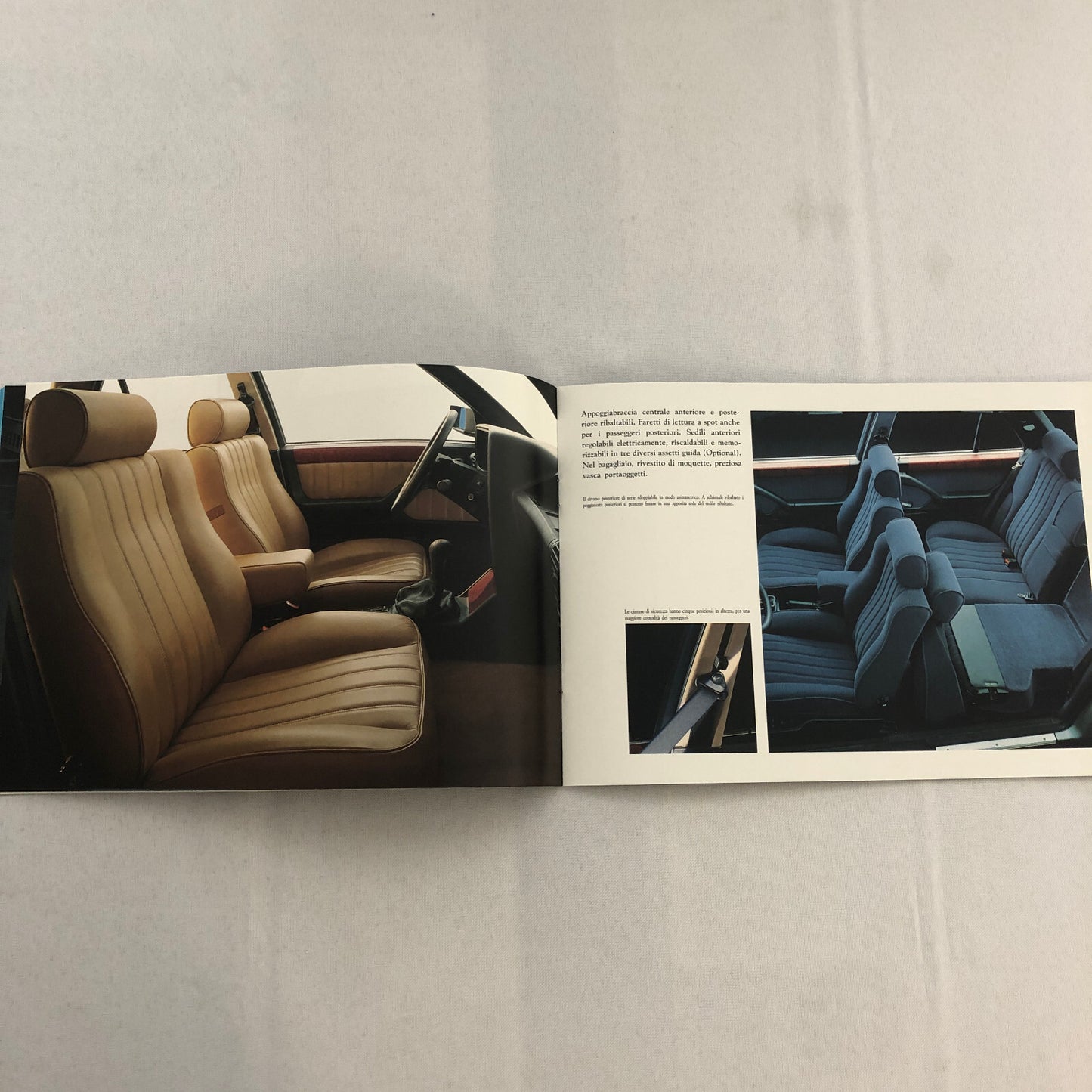 Lancia Thema Station Wagon Car Sales Brochure Catalog ITALIAN Text Turbo 16V