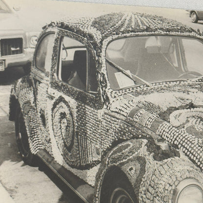Vintage Volkswagen Beetle Art Car Lima Beans Photo Photograph Los Angeles