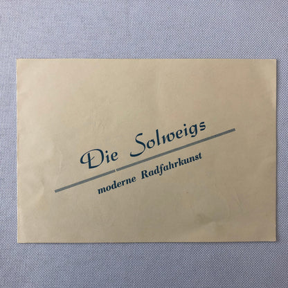 Circus Bicycle Act Postcard Post Card Die Solweigs Bike Vintage