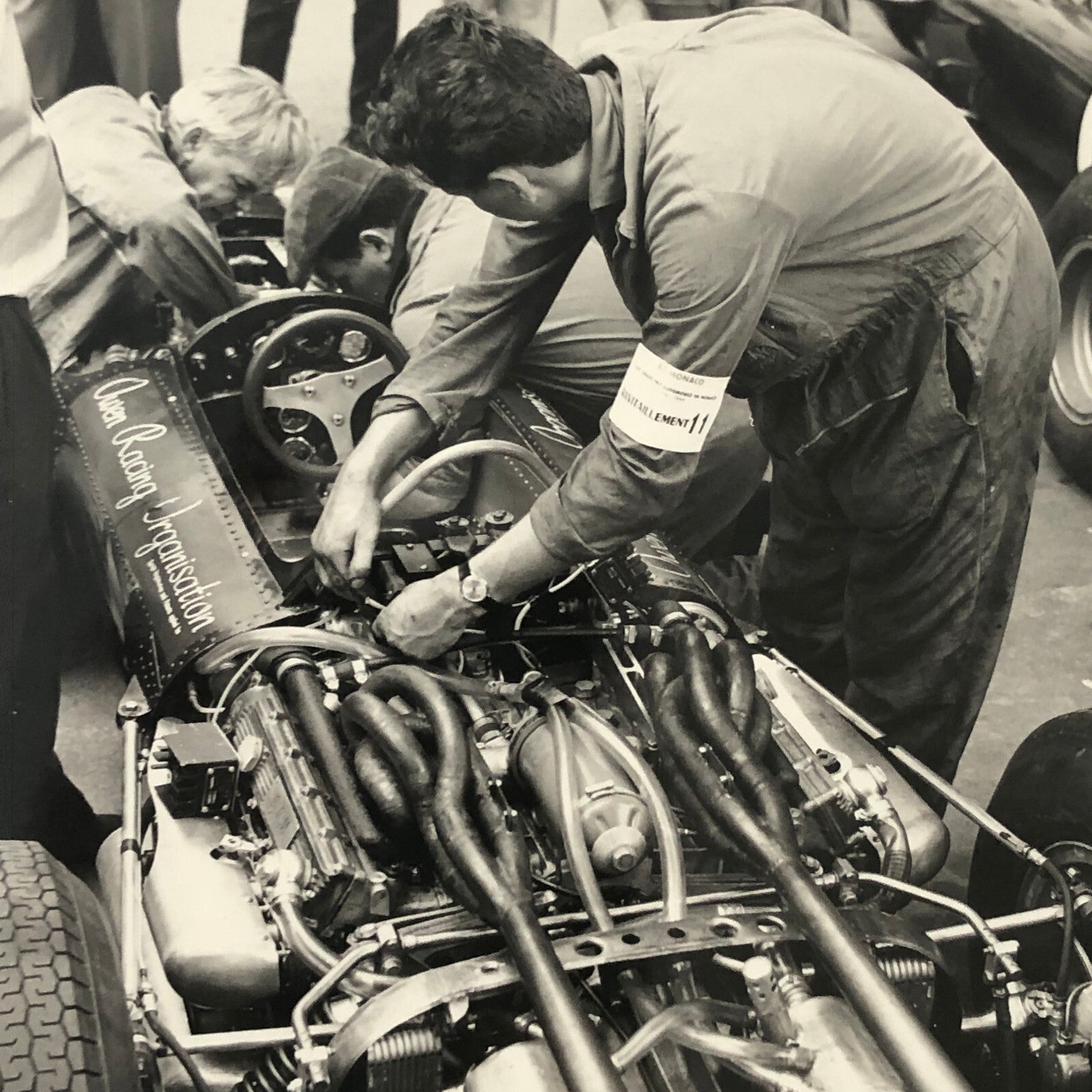 Vintage Racing Photo Photograph BRM Car Jos Reinhard Photographer