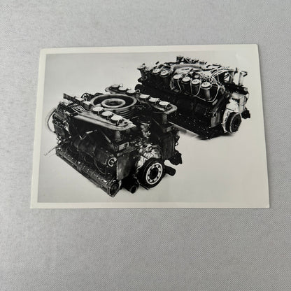 Porsche Racing Car Engine Photo Photograph Print Unidentified