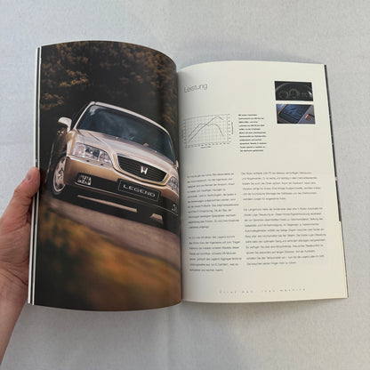 1999 Honda Legend Car Sales Brochure Catalog GERMAN Text European