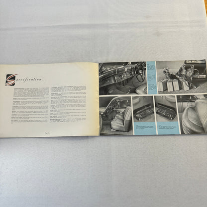 Jaguar Mark VII Saloon Car Sales Brochure Catalog XK120 XK 120 Engine