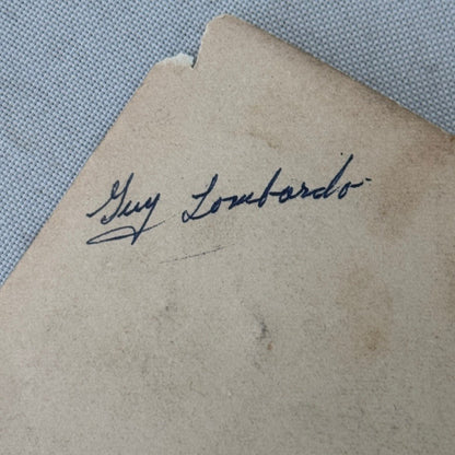 Guy Lombardo Vintage Photo Photograph Musician Band Leader Possilby Signed Auto