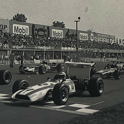 Vintage 1968 John Surtees Honda RA301 Racing Car Photo Photograph 