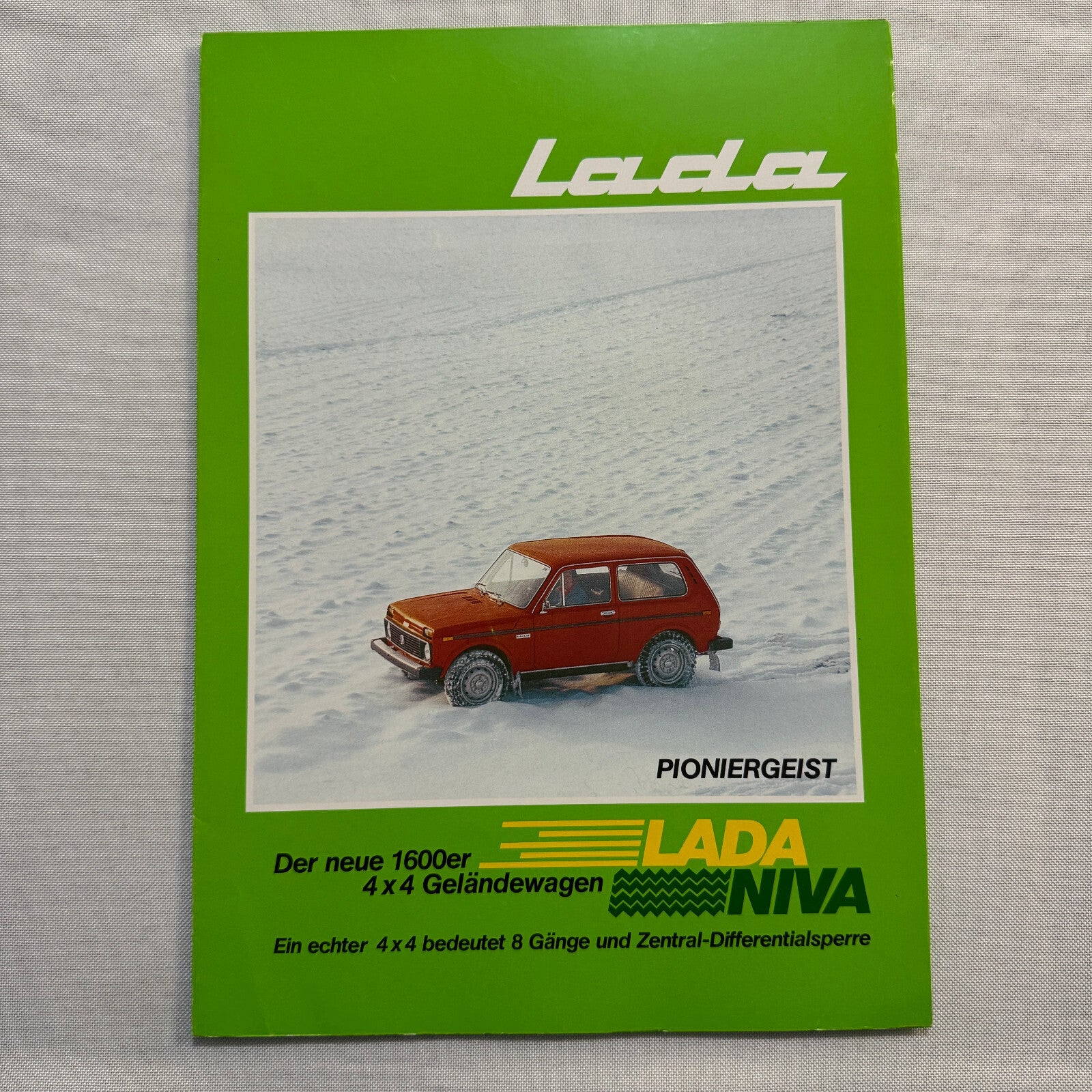 Lada Niva 1600 Car Sales Brochure Catalog Advertising Vintage German Text