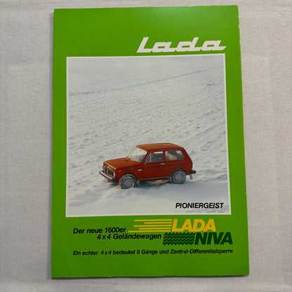 Lada Niva 1600 Car Sales Brochure Catalog Advertising Vintage German Text