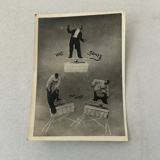 Vintage Circus Acrobat Balancing Act Photo Photograph Will Gomez