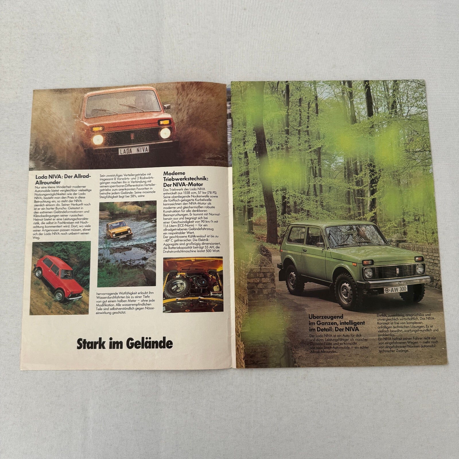 Lada Niva Car Sales Brochure Catalog German Language European Market