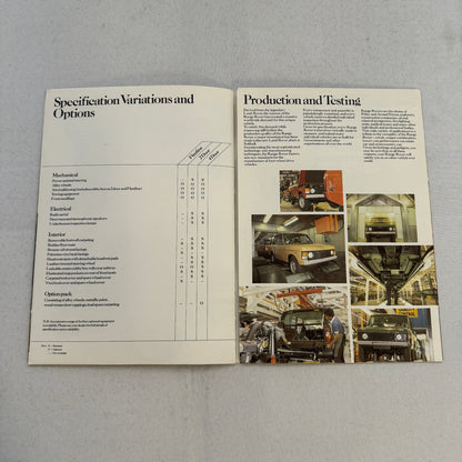 Land Rover Range Rover Sales Brochure Catalog Advertising Vintage UK
