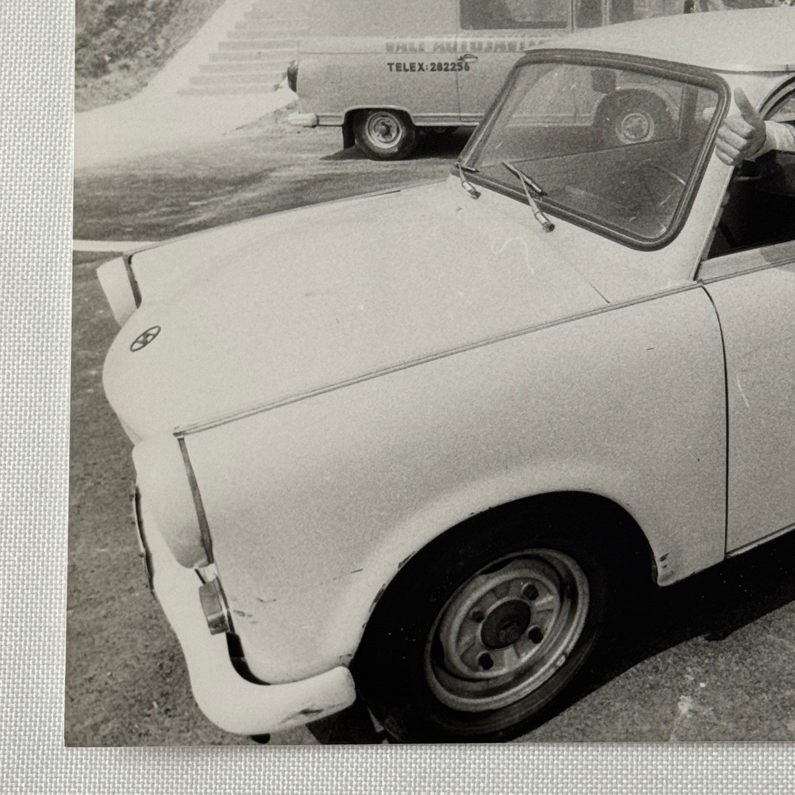 Racing Driver Christian Danner in Trabant Car Photo Photograph Print