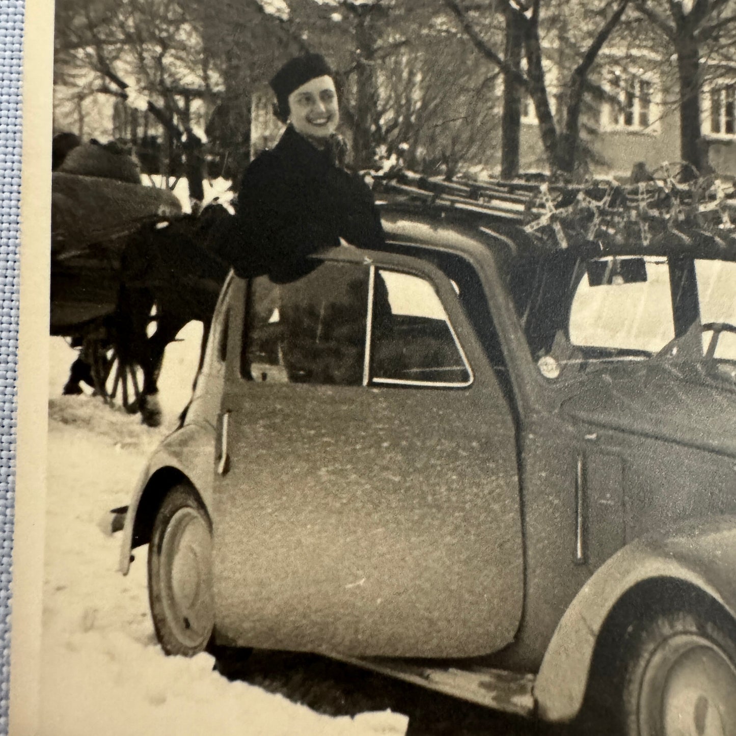 Vintage Automobile Car Photo Photograph European