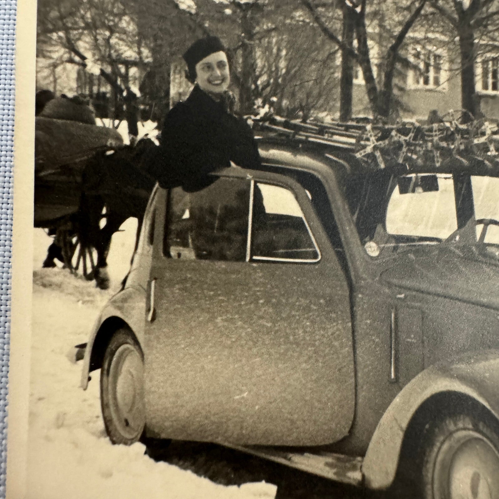 Vintage Automobile Car Photo Photograph European