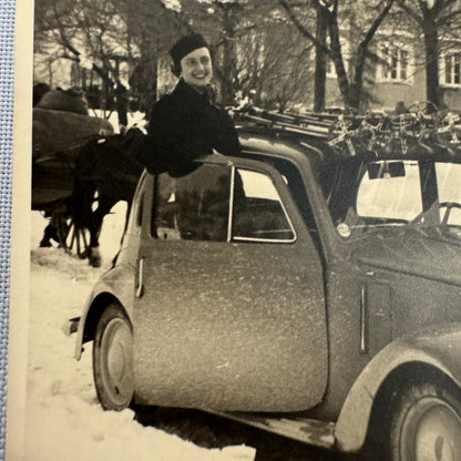 Vintage Automobile Car Photo Photograph European