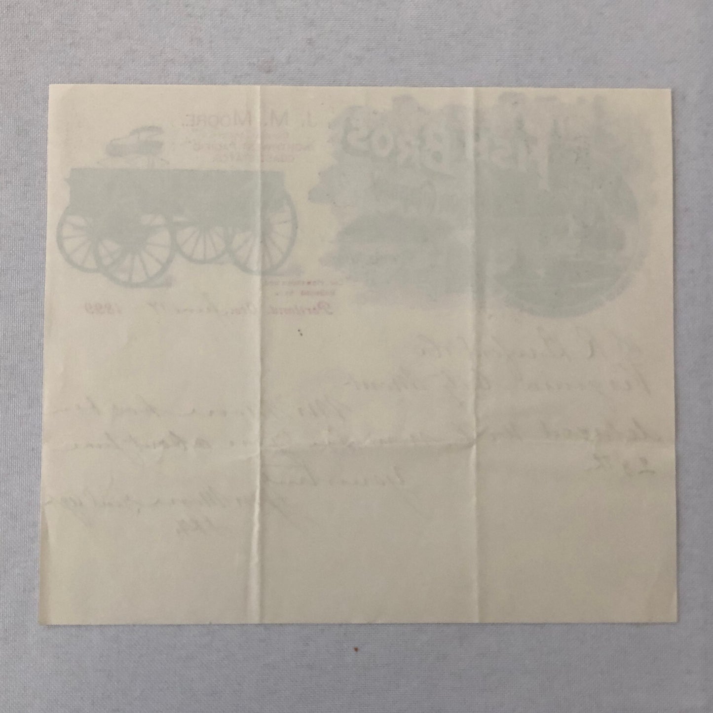1899 Fish Brothers Wagon Company Advertising Letterhead Letter Document