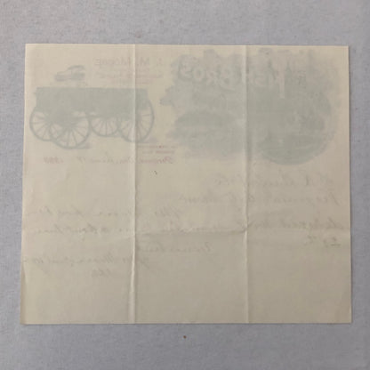1899 Fish Brothers Wagon Company Advertising Letterhead Letter Document