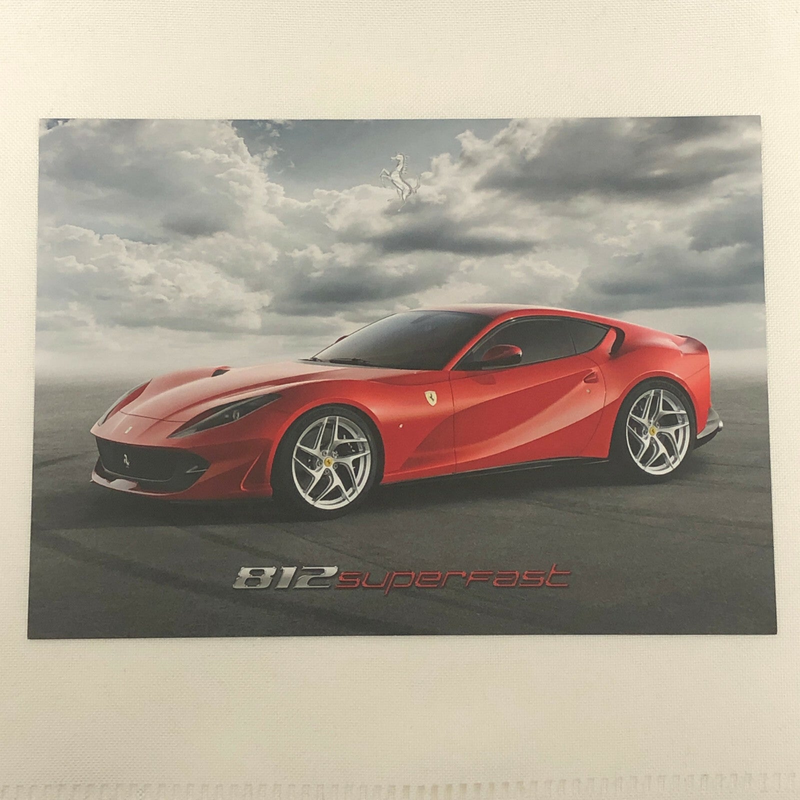 Ferrari 812 Superfast Advertising Card Postcard Brochure Super Fast 