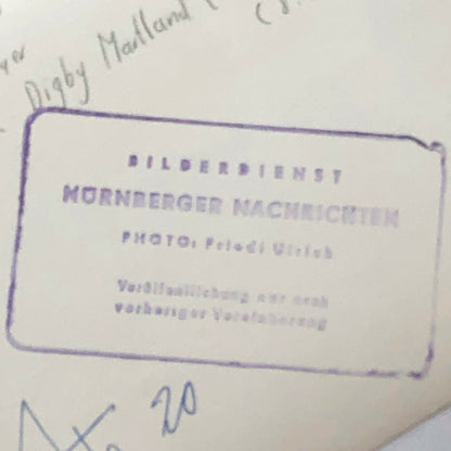 Vintage Chevron BMW Racing Car Photo Photograph Digby Martland Norisring Circuit