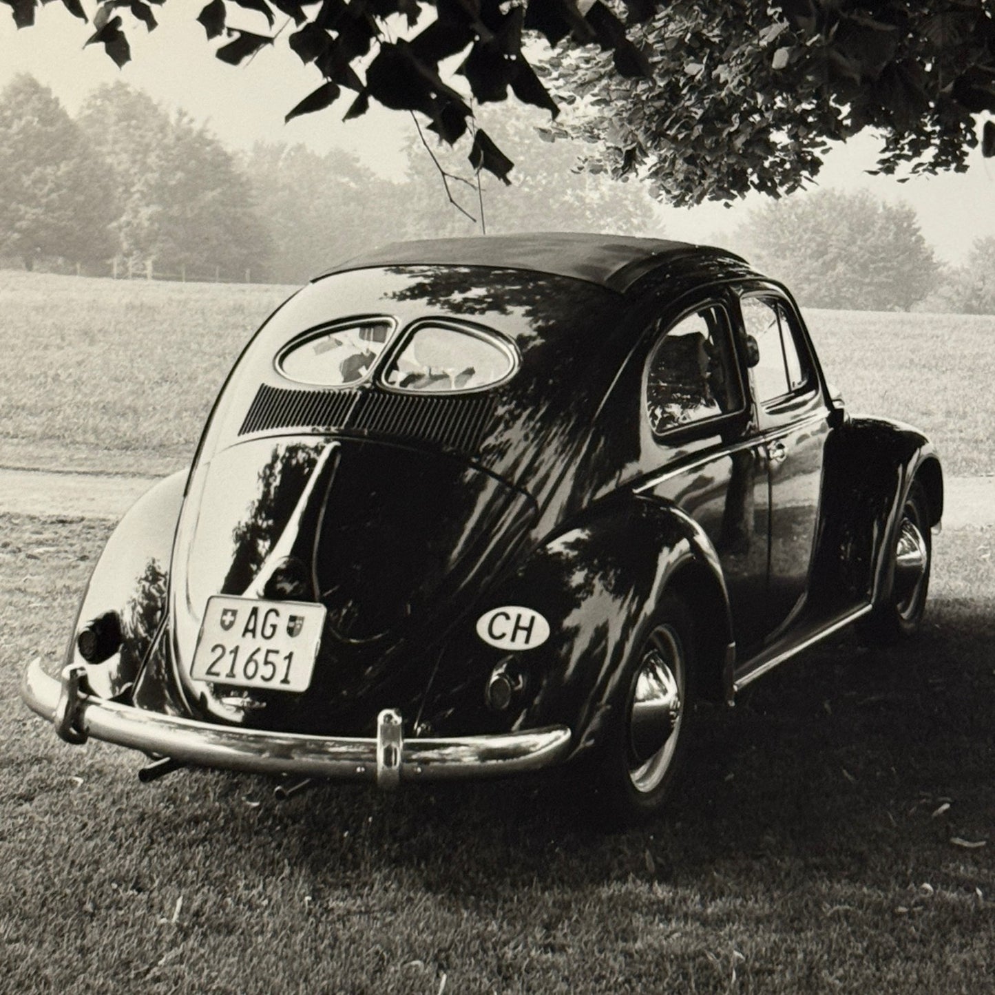 Vintage Volkswagen Beetle Coupe Car Photo Photograph Print