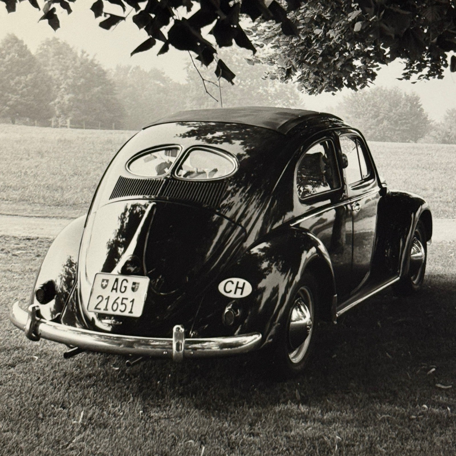 Vintage Volkswagen Beetle Coupe Car Photo Photograph Print