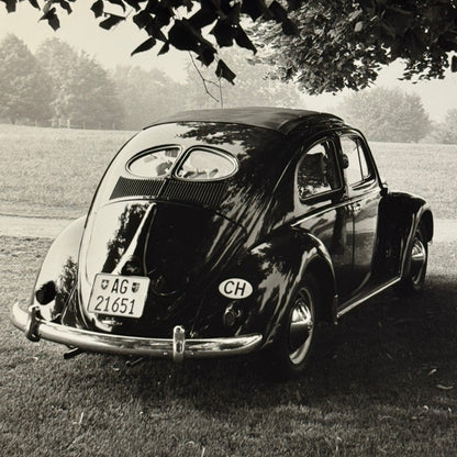 Vintage Volkswagen Beetle Coupe Car Photo Photograph Print