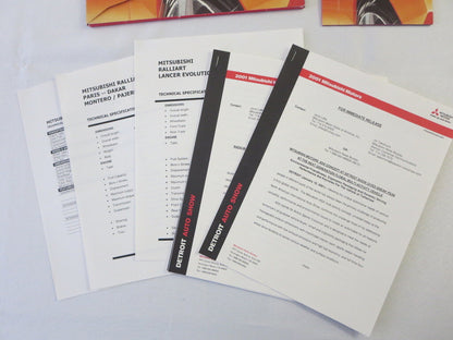 2001 Mitsubishi ASX & RPM 7000 Concept Car Press Kit Brochure Catalog
