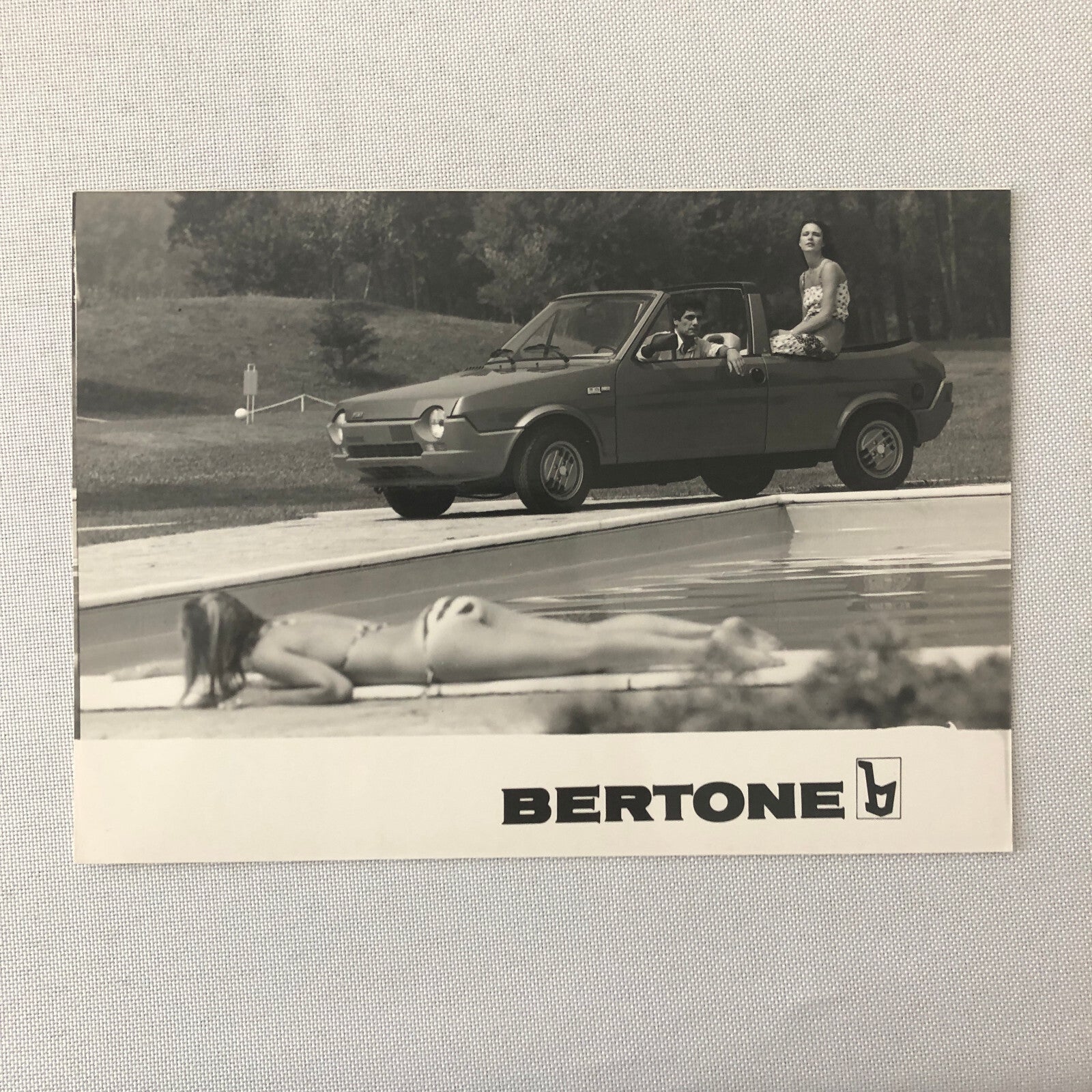 1979 Bertone Ritmo Cabriolet Convertible Press Kit with Photos Fiat Ritmo