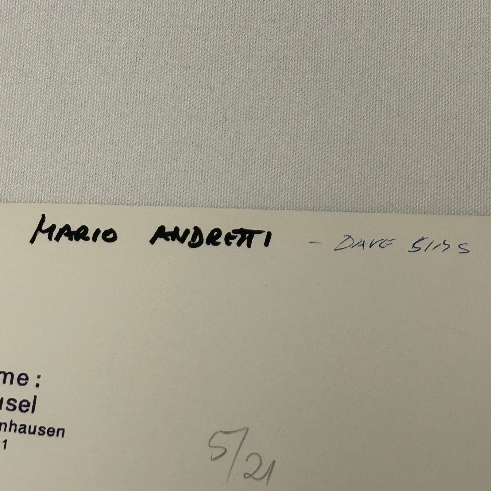 Vintage Racing Photo Mario Andretti 1969 German Grand Prix Motorsport Dave Sims