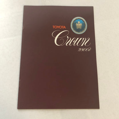 Toyota Crown 2800i Car Sales Brochure Catalog French Italian German European
