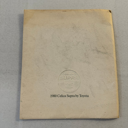 1980 Toyota Celica Supra Sales Brochure Catalog Advertising